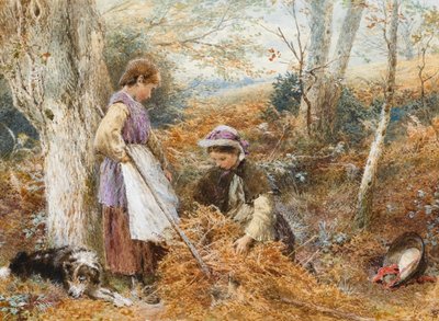 The Fern Gatherers by Myles Birket Foster